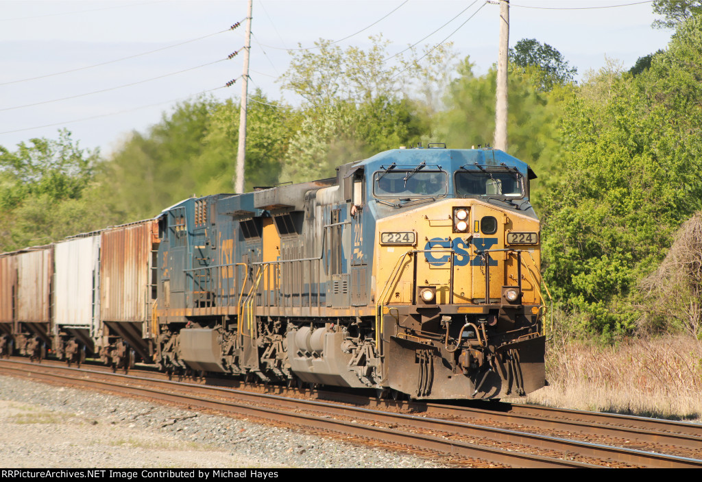 CSX Grain Train at Collinsville IL